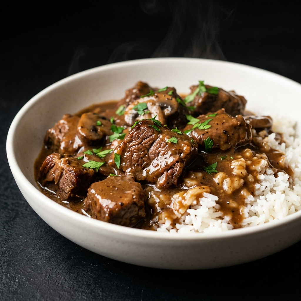 No Peek Beef Tips
