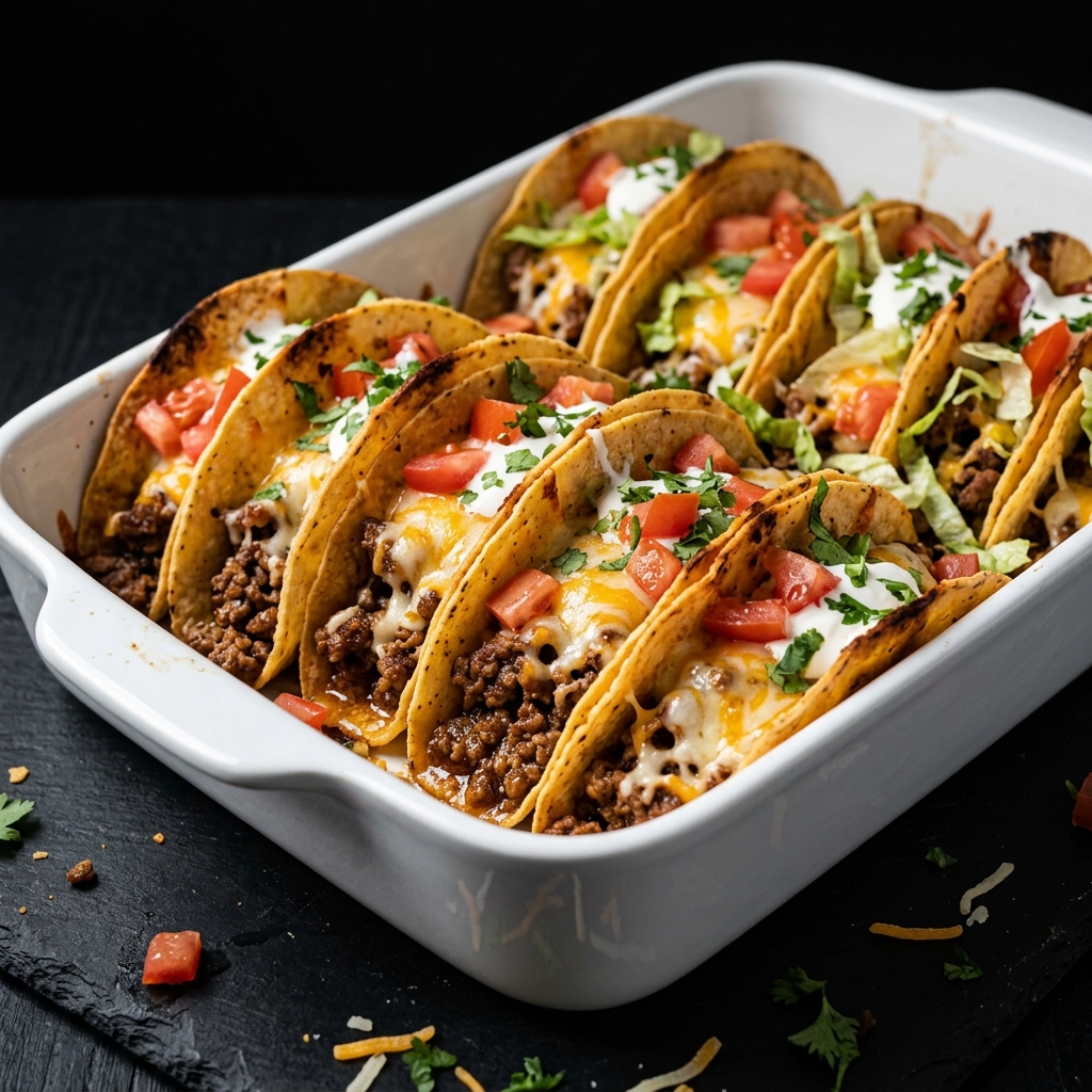 30 Minutes Oven Baked Tacos