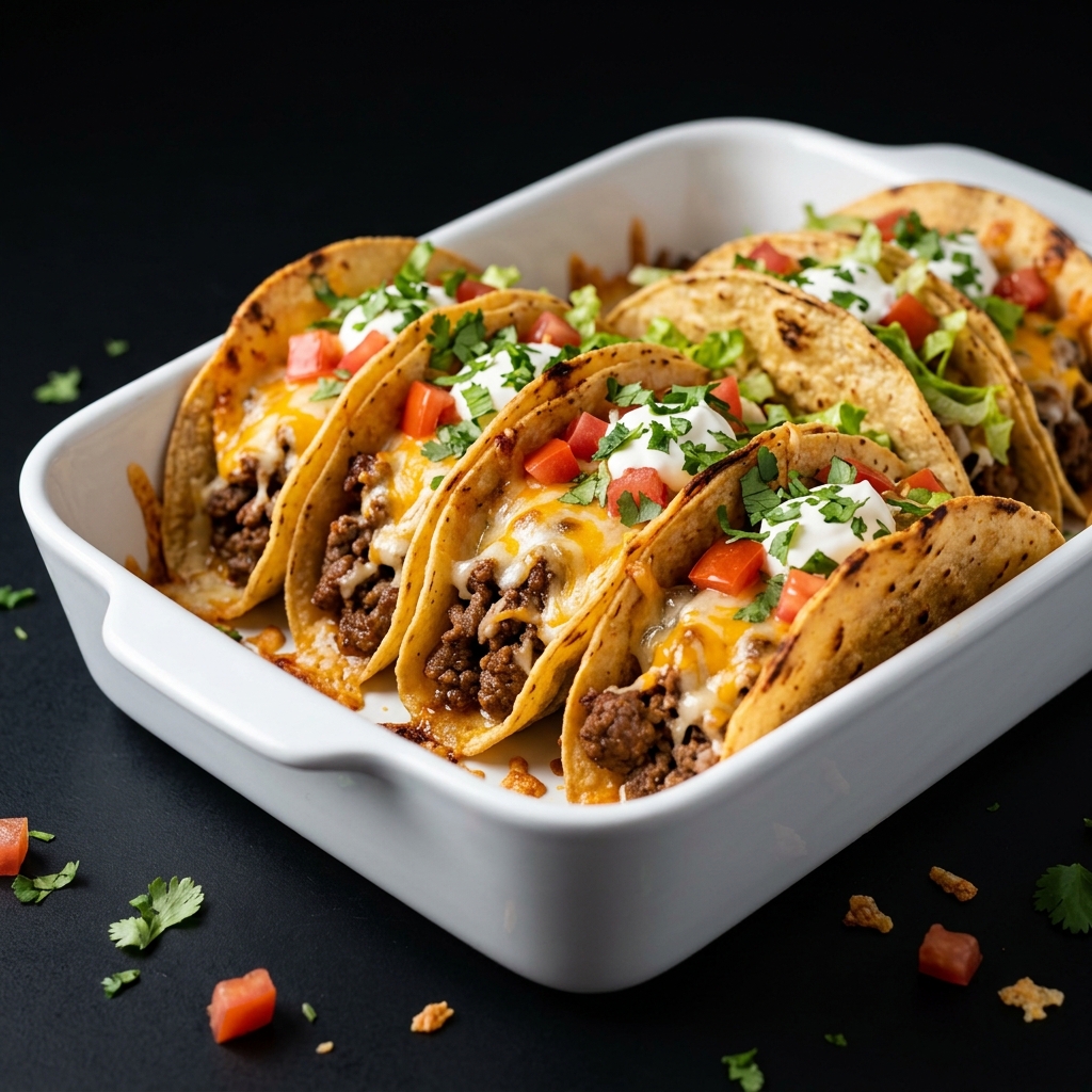 30 Minutes Oven Baked Tacos
