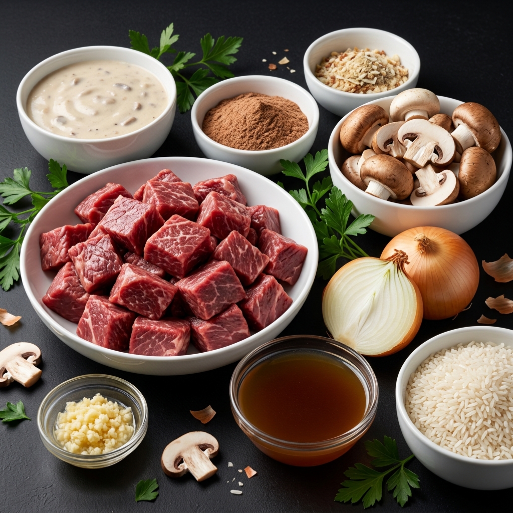 No Peek Beef Tips Ingredients