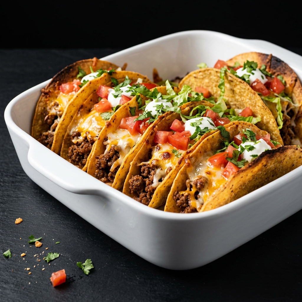 30 Minutes Oven Baked Tacos