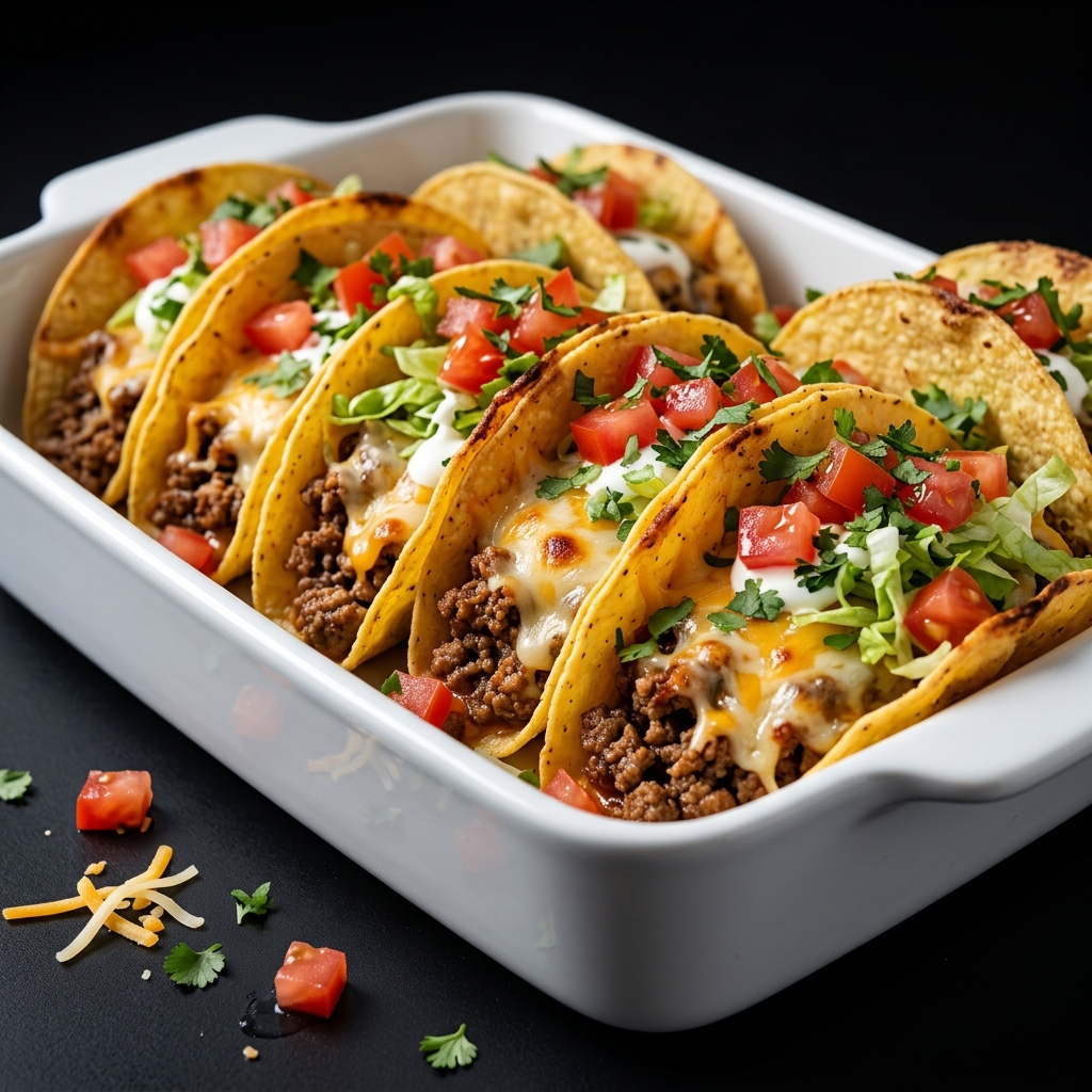 30 Minutes Oven Baked Tacos